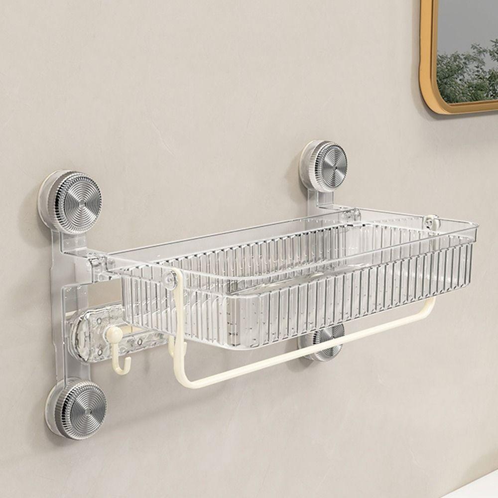 Wall Mounted Toilet Storage Racks Large Capacity Shower Organizer  for Home