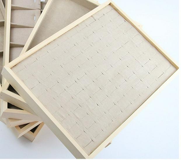 Minimalist Solid Wood Jewelry Display Tray for Rings, Necklaces, Bracelets, Watches, and Bangles