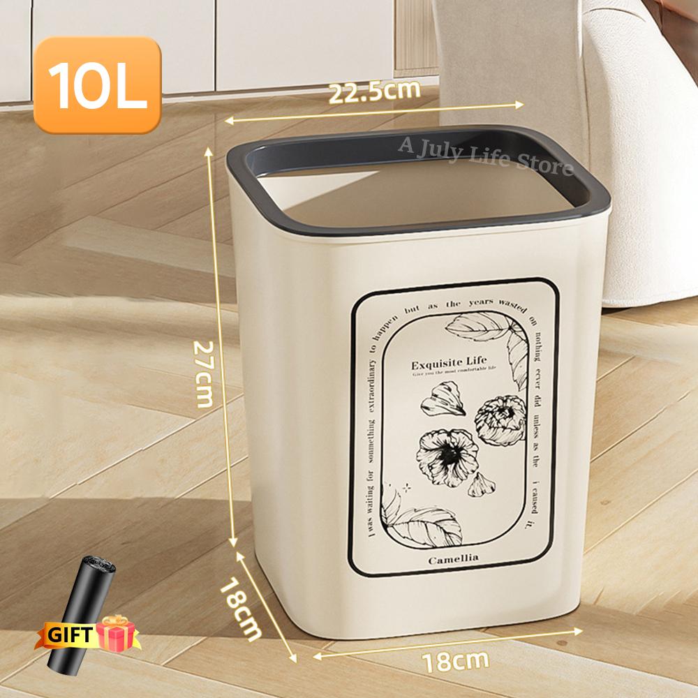 

10/15л мусорное ведро пластиковая корзина для мусора мусорный контейнер контейнер для ванной комнаты офиса спальни кухни дома детской комнаты квадратный