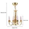 Mini Doll House Chandelier LED Lamp Battery Operated Lights Pendant Lamp Light