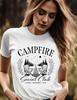 Campfire Social Club Unisex Tee, Camping Shirt, Outdoor Tee, Nature Lover Gift, Adventure Apparel, Summer BBQ Outfit, Travel T-shirt