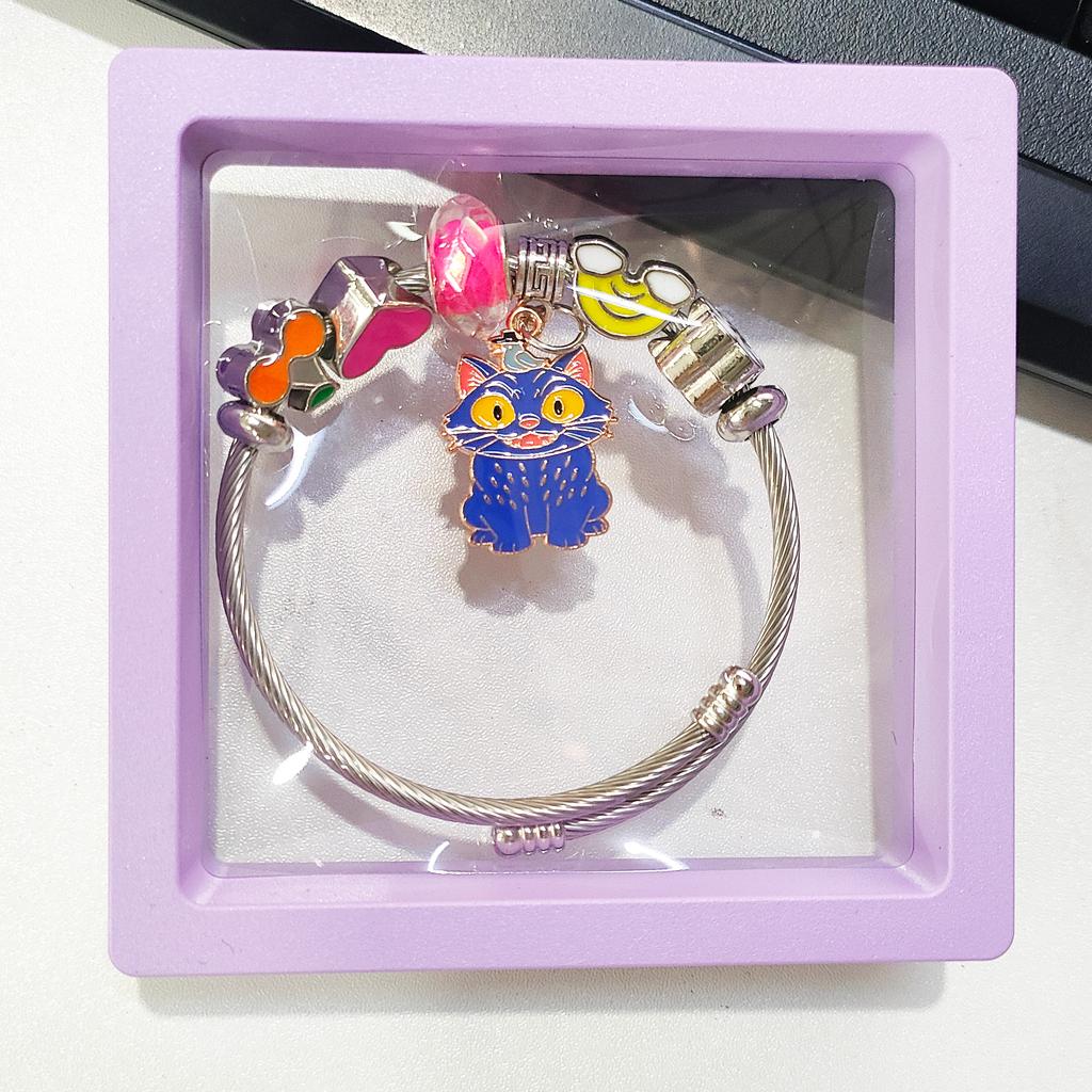 Cartoon Anime Bracelet Kpop Demon Hunters Cute High-Value Exquisite Bangle Gift for Children's Day Boys and Girls Kids Fans