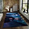 GTA Police Printed Flannel Carpet Non-Slip Suitable for Bedroom, Living Room, and Children's Room Decoration