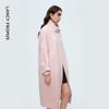 Lanzi Women's High-Neck Double-Faced Wool Coat