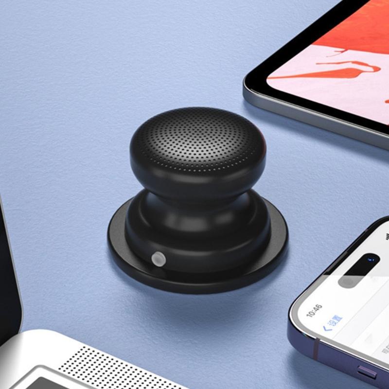 Small Bluetooth-compatible Speaker Wireless with Magnetic Base Powerful Waterproof Easy Attach Portable Mini Speaker