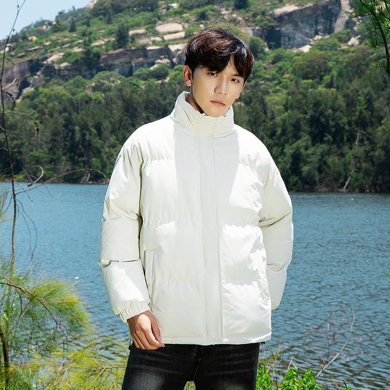 Autumn and Winter New Couple Cotton-padded Clothes Men's Stand-up Collar Bread Clothes Thickened Cotton-padded Jackets Student Cotton-padded Jackets