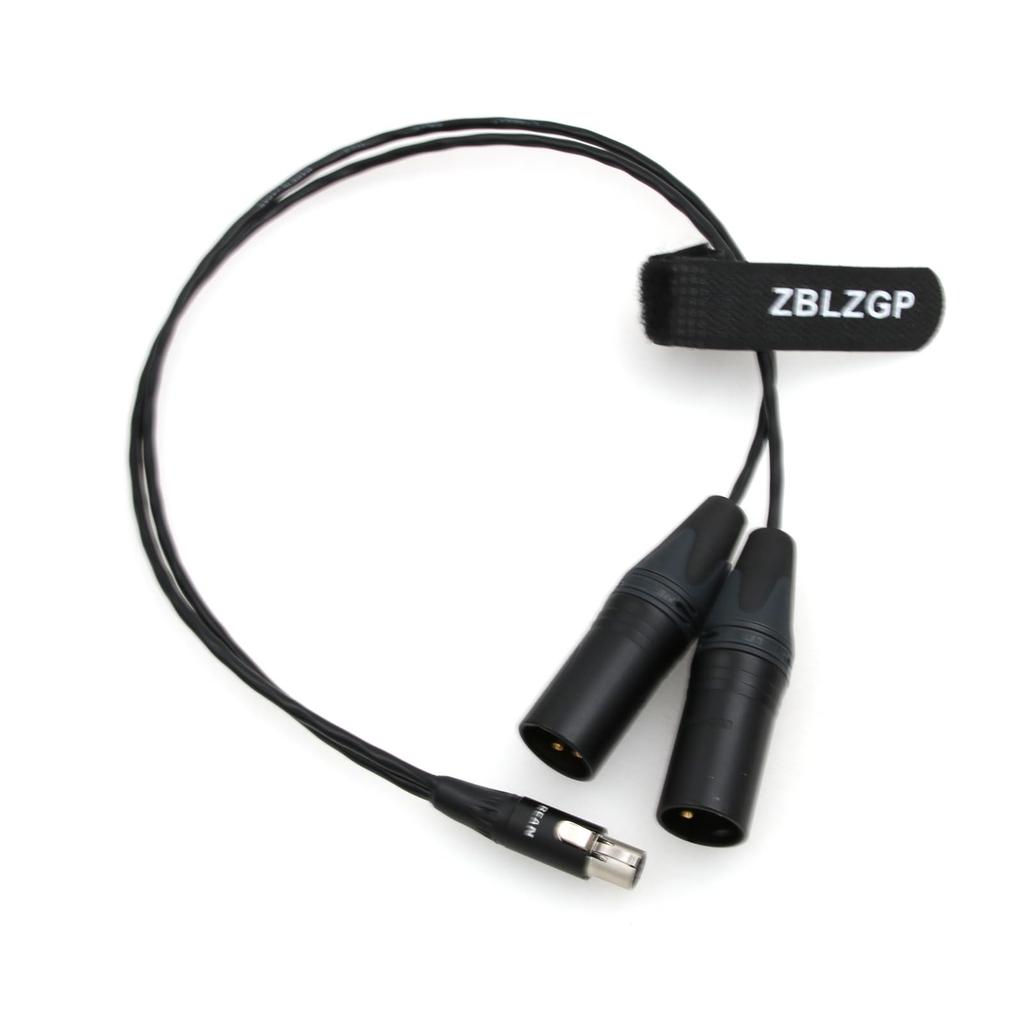 ZBLZGP Ambient Recording TA5F Double XLR Male Adapter Cable - 3-Pin