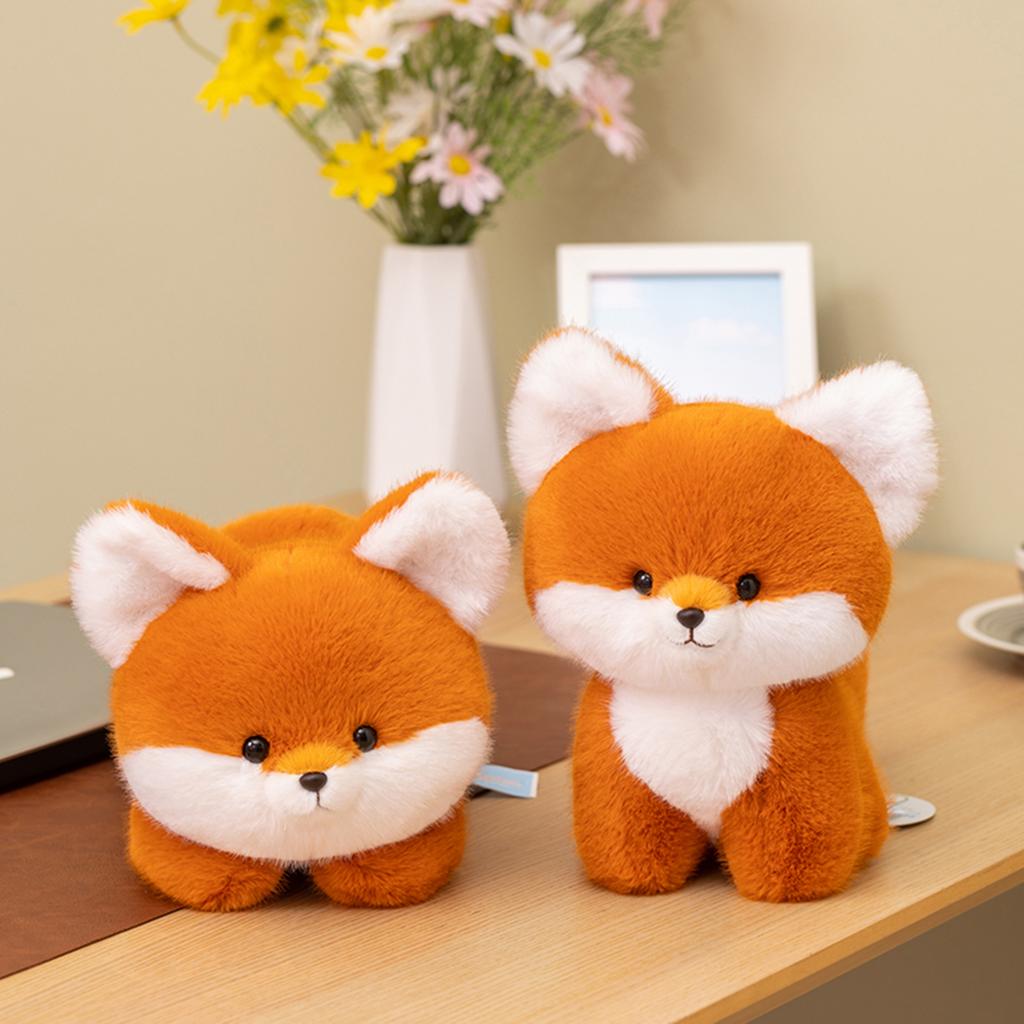 Cute Fox Plush Toys Lying Posture Sitting Posture Fox Stuffed Doll Home Decor Toys Accompany Sleep Toy Birthday Surprise Gifts