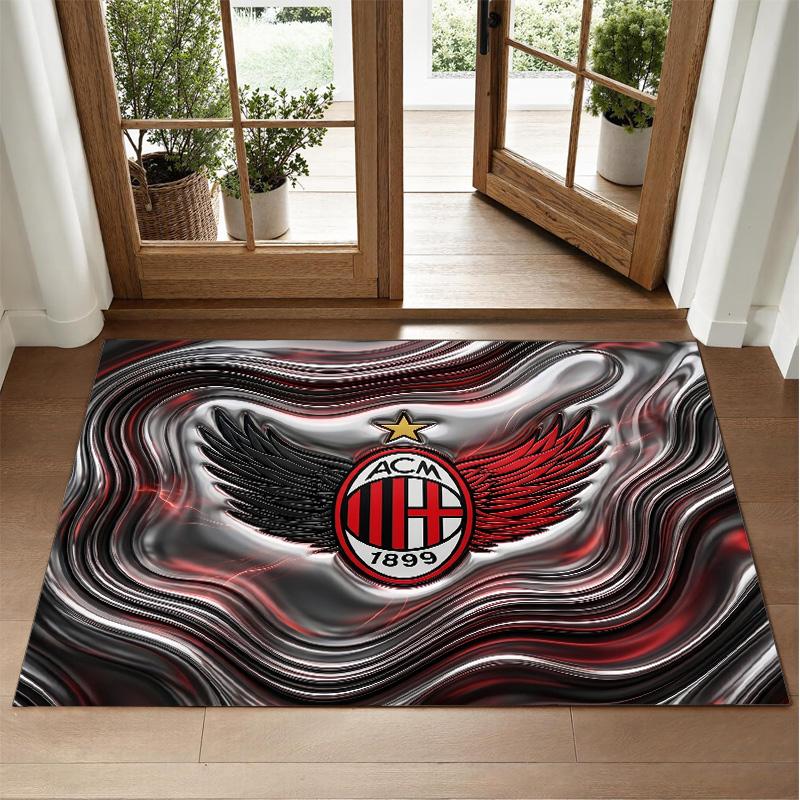 AC Milan Design Crystal Velvet Rug Soft Decorative Mat for Bedroom Entrance