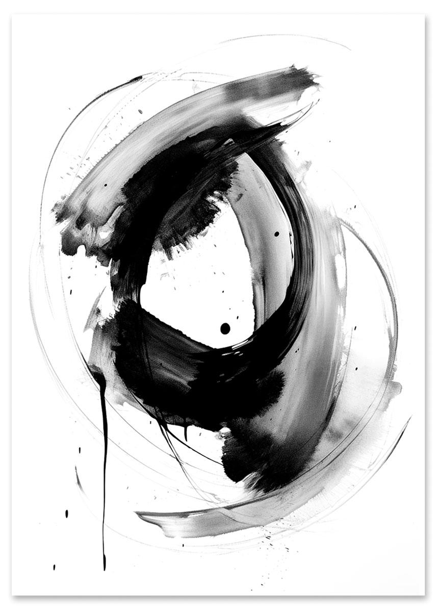 

Plakat czarna farba 30x40 cm