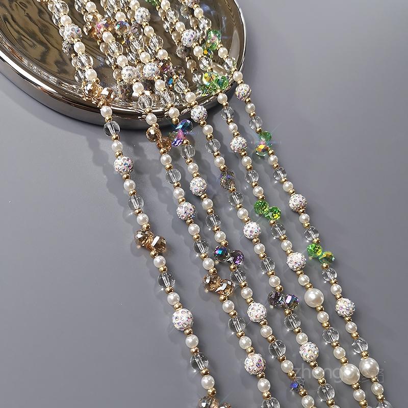 Mobile Phone Hanging Chain Crossbody Can Carry Women's Crystal Sparkling Diamond Ball Strap Chain Universal Phone Case
