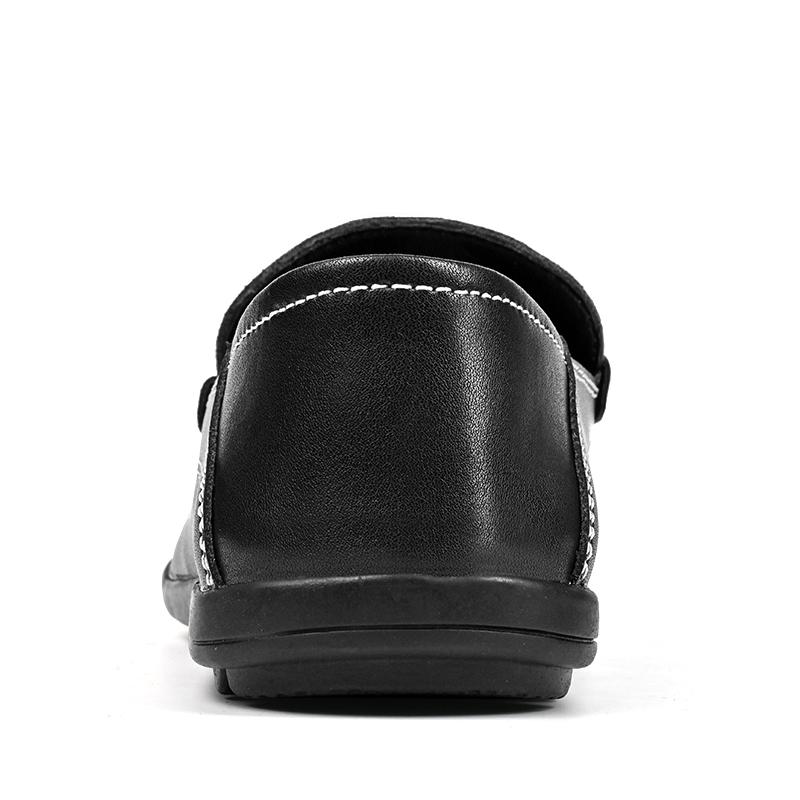 Trendy Fashionable Men's Bean Bean Shoes Comfortable Casual Loafers For Men Business Leather Shoes Driving Shoes Plus Size