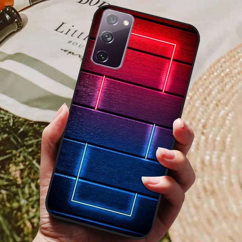For Samsung Galaxy S20 FE S20FE Case Fashion Silicone Cover For Samsung S20 Fan Edition S20 Lite S 20 FE Phone Case Black Bumper