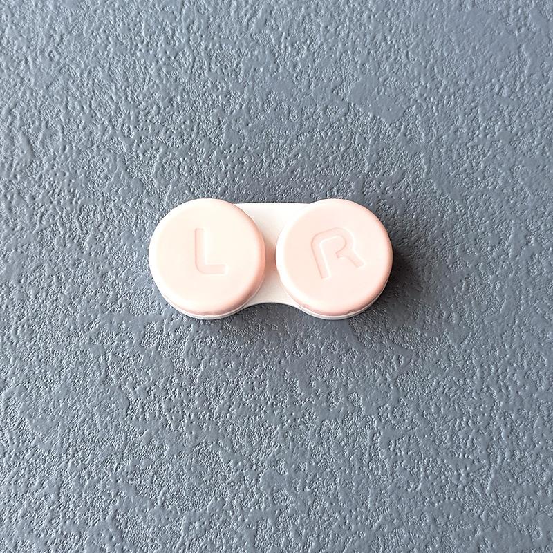 1PC Cream Colour Contact Lenses Box Travel Holder Container Soaking Contact Lens Box Mini Contact Lenses Case Accessorie