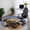 1 Stück Mops Porträt Stuhl Teppich für Büro - Langlebig, Ideal für Stuhlunterlagen, Stilvoller & Funktionaler Dekorativer Teppich yy260203019