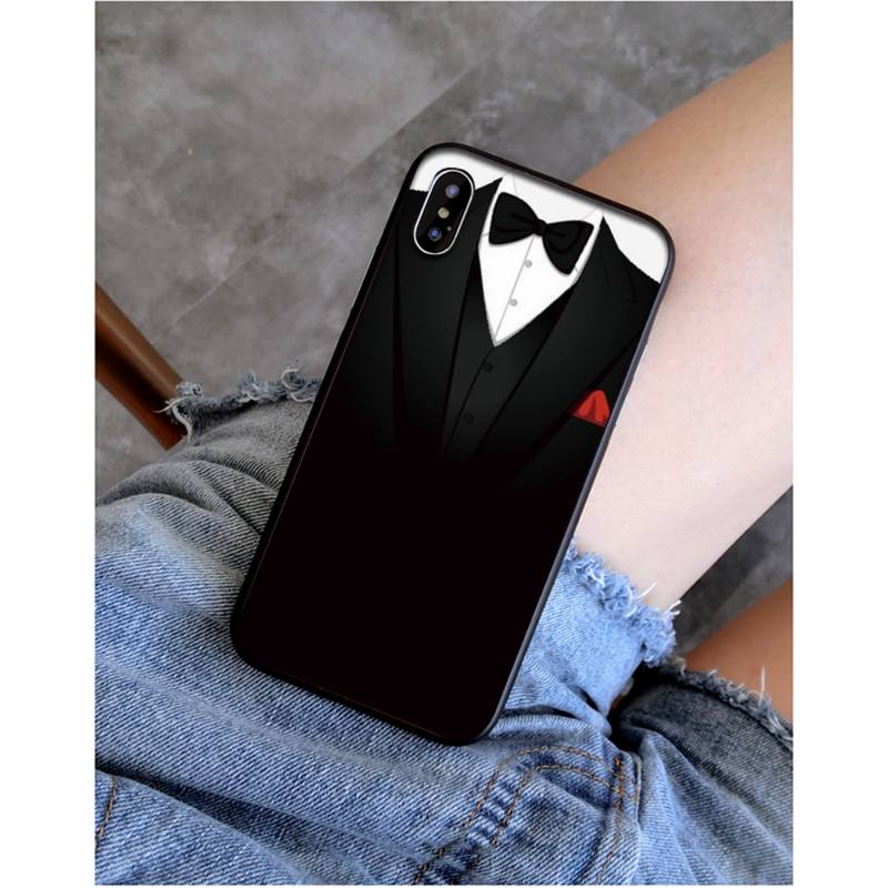 

YNDFCNB Man Suit Shirt Tie Custom Photo Soft Phone Case for iphone 11 Pro Max X XS MAX 6 6s 7 8 plus 5 5S 5SE XR SE2020 iphone XS Max