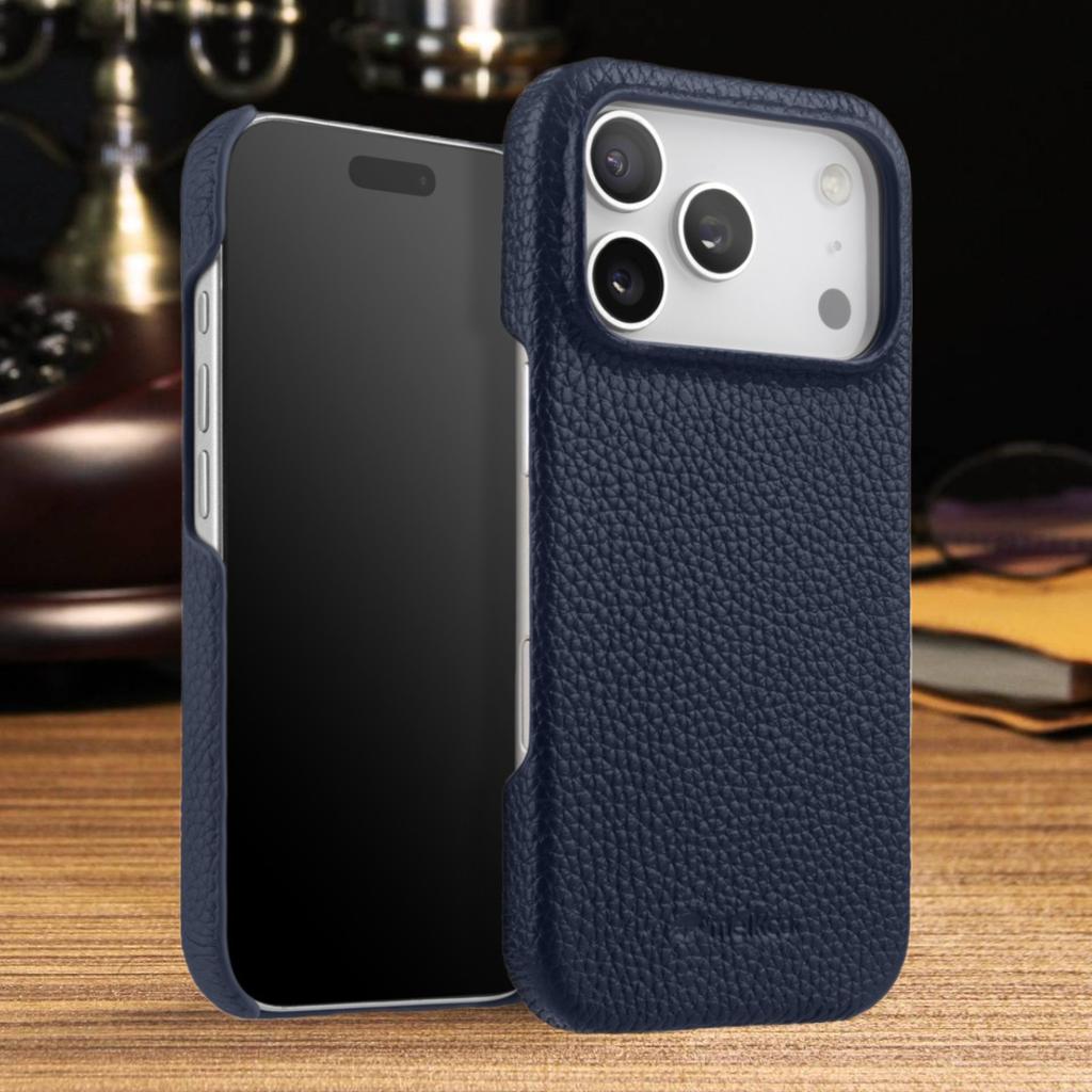 Melkco Genuine Leather Phone Case for IPhone 16 Pro Max 17 16e 15 Plus 14 13 Mini 12 11 X Xs Max First Layer Cowhide Hard Cover