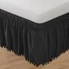 Twin/Full/Queen/King Size Bed Skirt with Tassels Elastic Band Bed Skirt Home Hotel Bed Cover Without Surface Bedding Decor