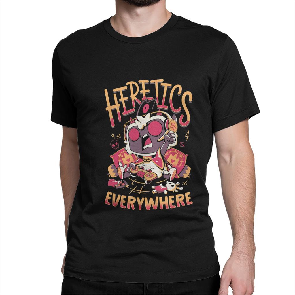 Casual T-Shirt Summer Beach Cult Of The Lamb  Trending T-Shirts  Cotton Tee Shirt for Male Y2K Classic Print Short Sleeve Tops