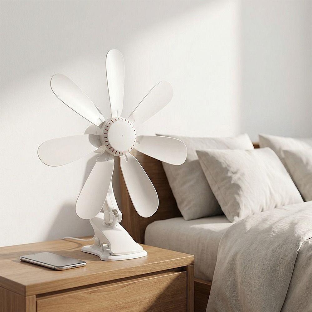 Powerful Airflow Small Personal Fan Strong Wind Clip on Fan Portable Clip Fan  Student Dormitory