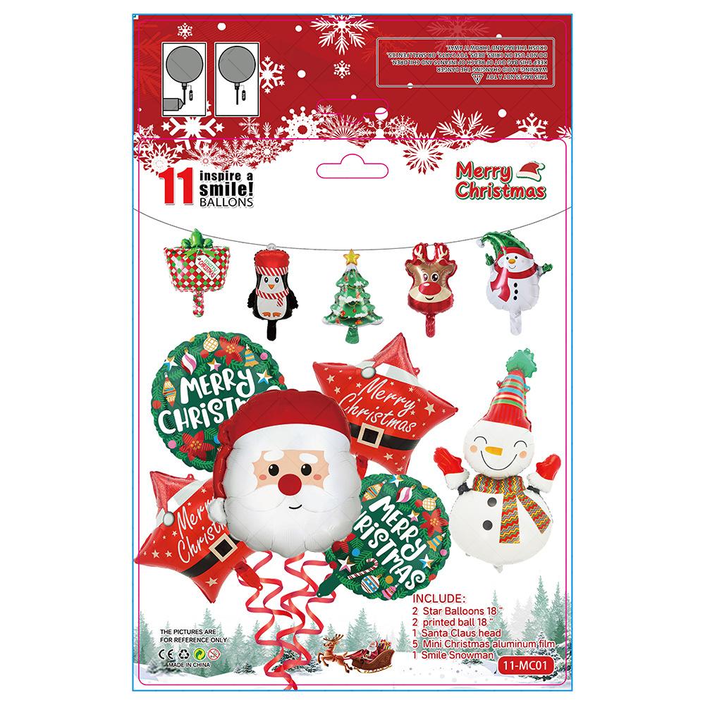 

10 Styles Christmas Balloon Sets Arched Door Openings Flower Garlands Christmas Party Decorations New Year Decorations As Picture