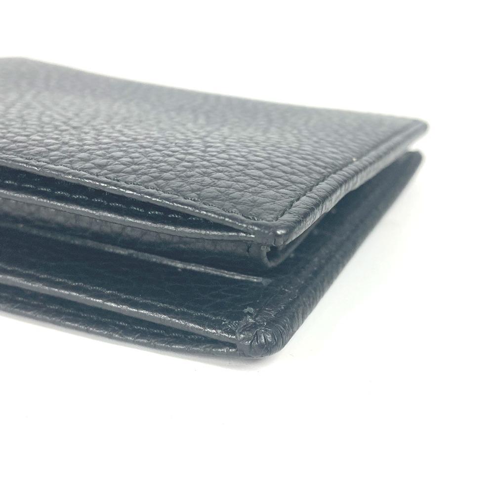 Dunhill logo Compact wallet Folded wallet Leather Black Unused