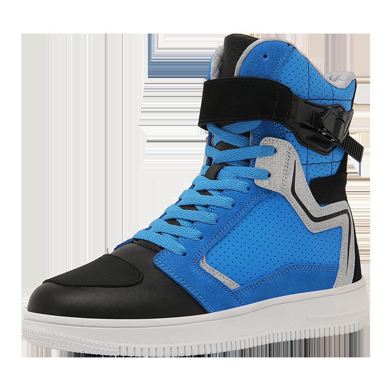 

Мотоциклетная обувь Мотоциклетная обувь Мужская обувь для верховой езды Всесезонные внедорожные мотоциклетные ботинки Гоночные ботинки Всесезонное туристическое снаряжение для мотоциклистов 46 синий/чёрный