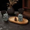 Artificial Stone Awakening Lion Ornament Artwork Lion Mascot Statue  Tabletop