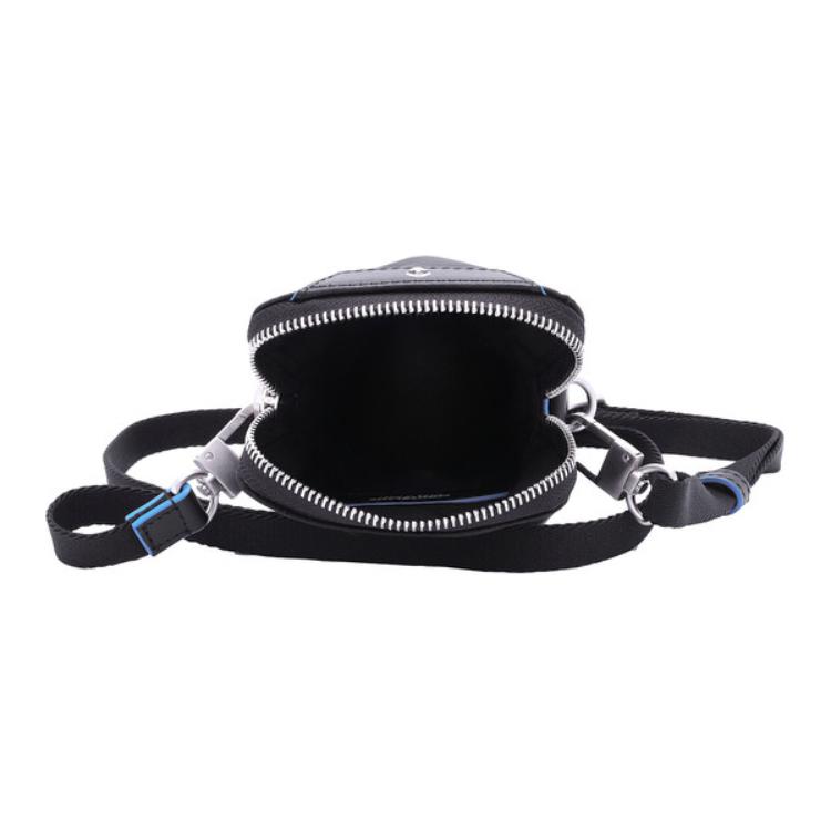 Montblanc Blue Declaration Series Zipper Nylon And Eco-Leather Envelope Bag Mini Men bags Black 129079