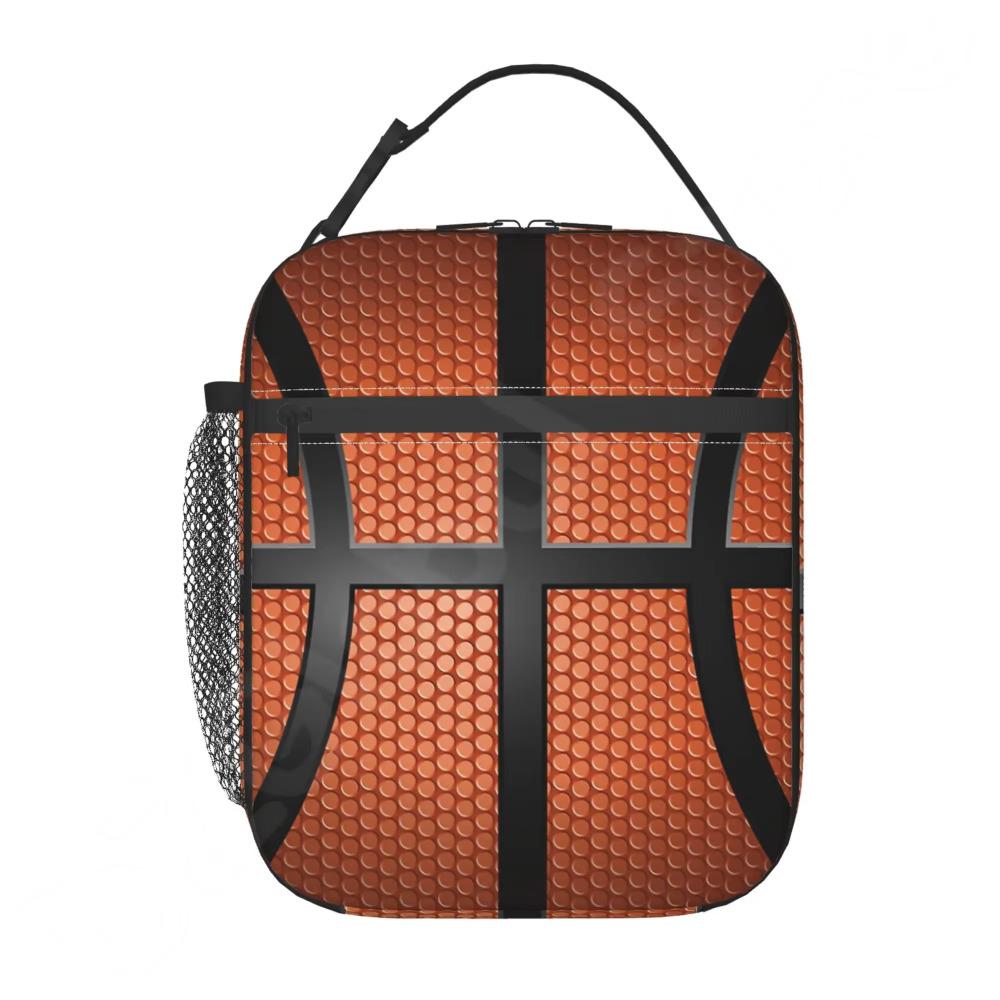 

Спортивный баскетбольный ланч-бокс, портативная изолированная сумка для ланча, мини-холодильник, набор для термопереноски еды в школу для девочек и мальчиков 26x21x11CM