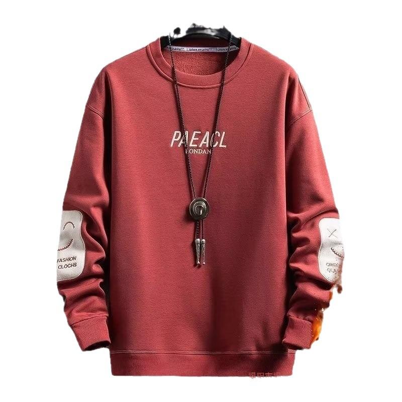 Men'S Long-Sleeved T-Shirt Spring And Autumn Tide Brand Trend Loose Hong Kong Style Sweater Men'S Bottoming Shirt Wear-Resistant Clothes