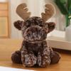 23cm Cute High Quality Sitting Forest Animal Plush Doll Pillow Soft Long-Arm Raccoon Tiger Sloth Panda Fox Plush Toy Home Decor