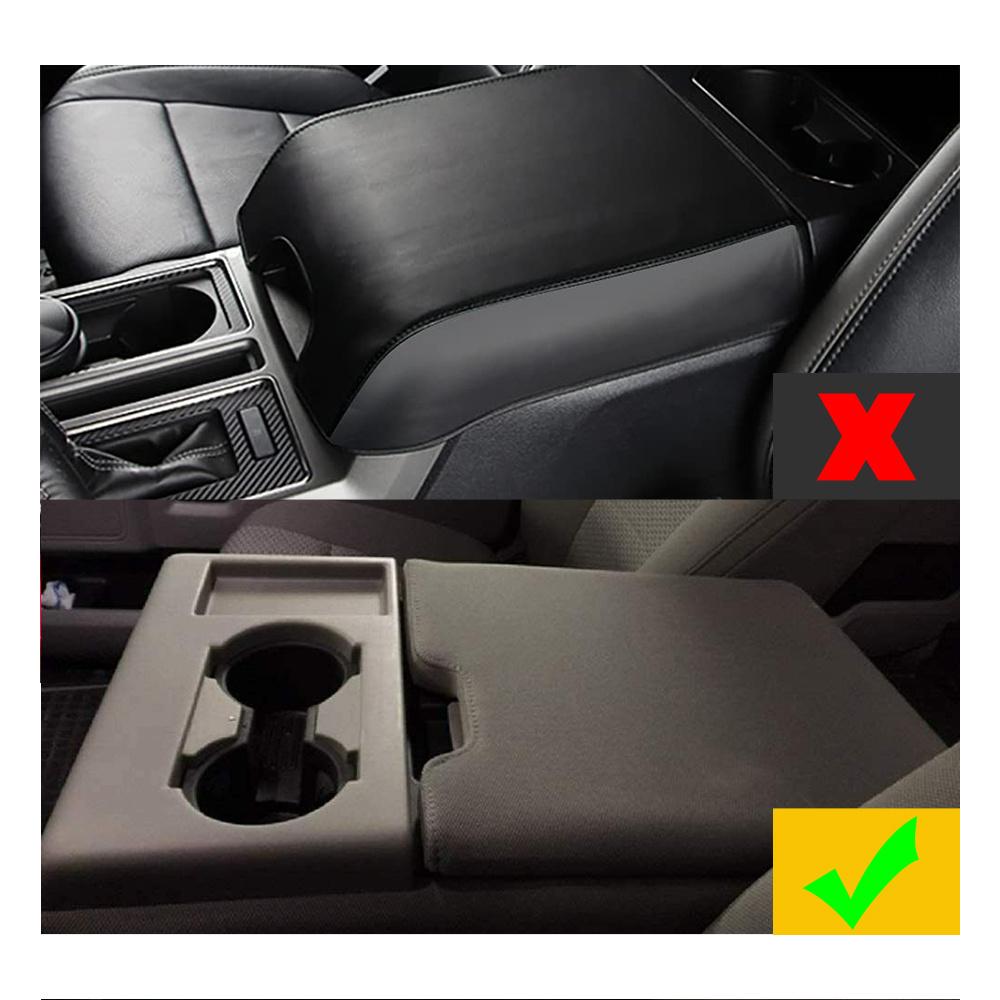 Kožený kryt loketní opěrky víka středové konzoly Vhodný pro Ford F150 2015 2016 2017 2018 2019