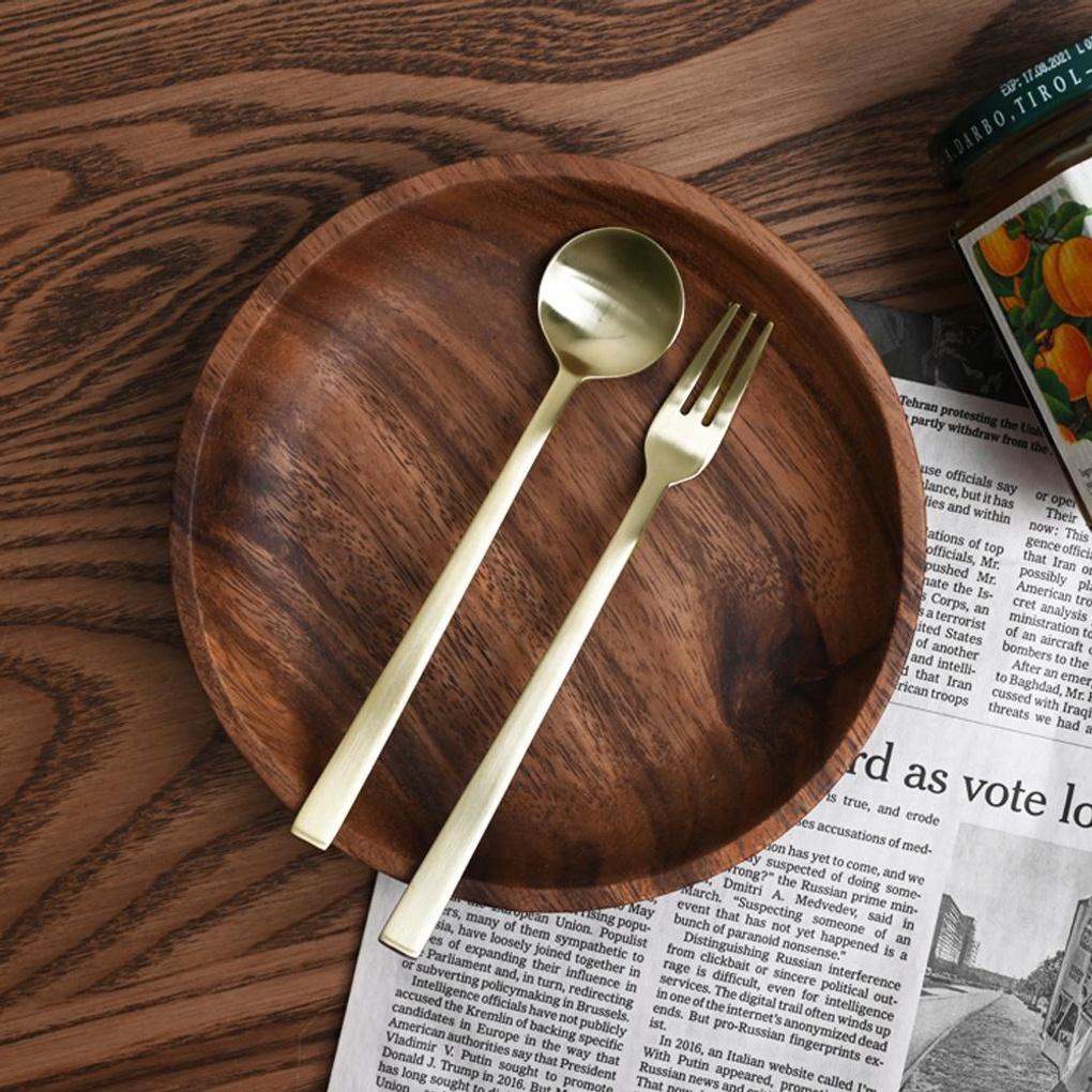 Vienna Silver/Gold Dessert Cutlery Tea Fork