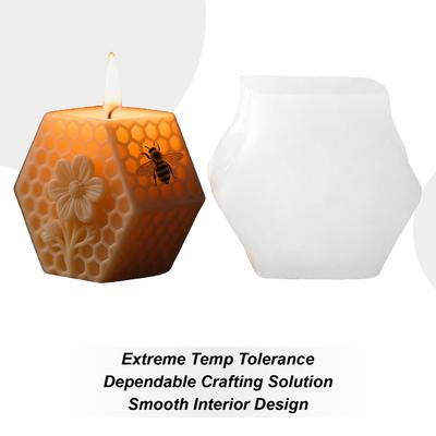 Beehive Pillar Candle Mold Easy Release Reusable Beehive Pillar Candle Casting Mold For Adults Beginners Professionals Boys