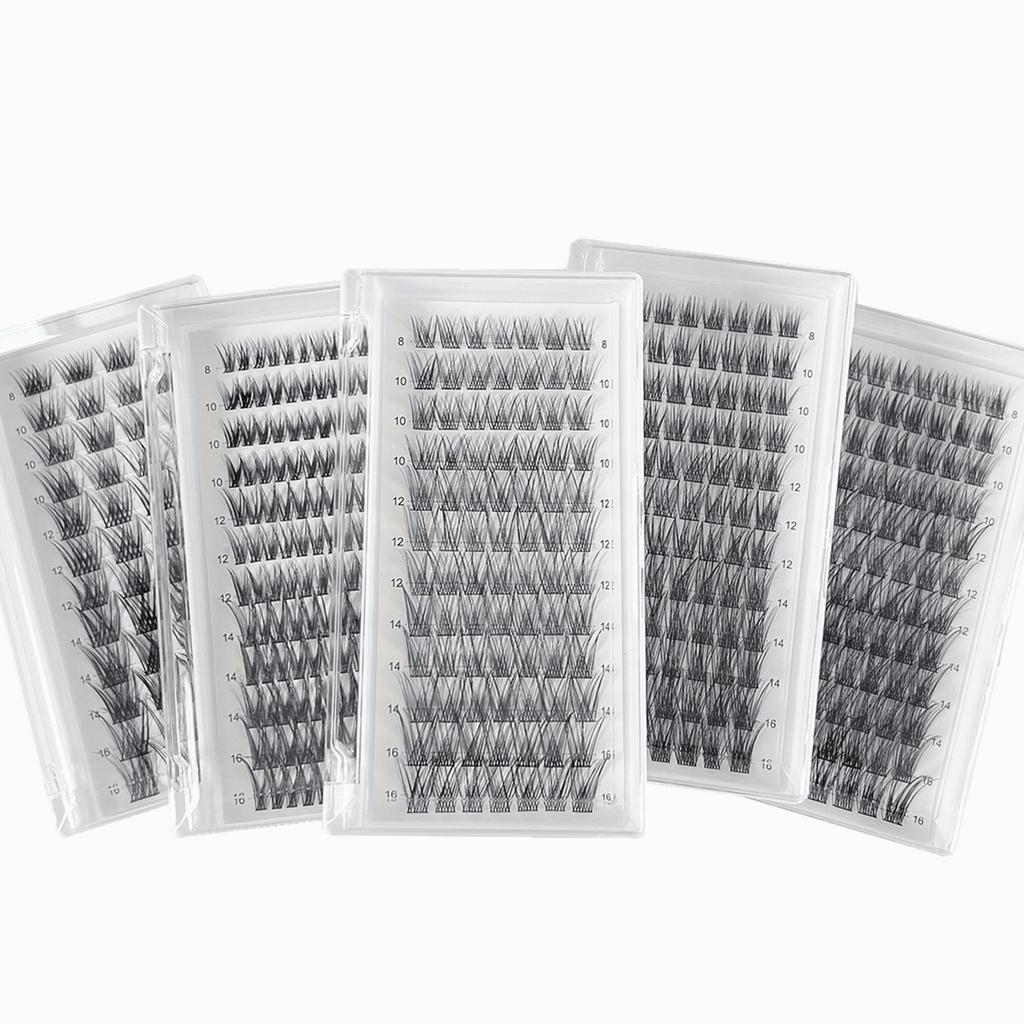 Natural Soft Self-Grafting Single-Cluster Segmented False Eyelashes Diy Eyelashes