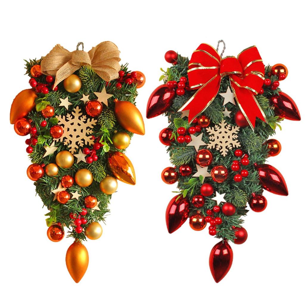 Christmas Teardrop Wreath Artificial Christmas Wreath Teardrop