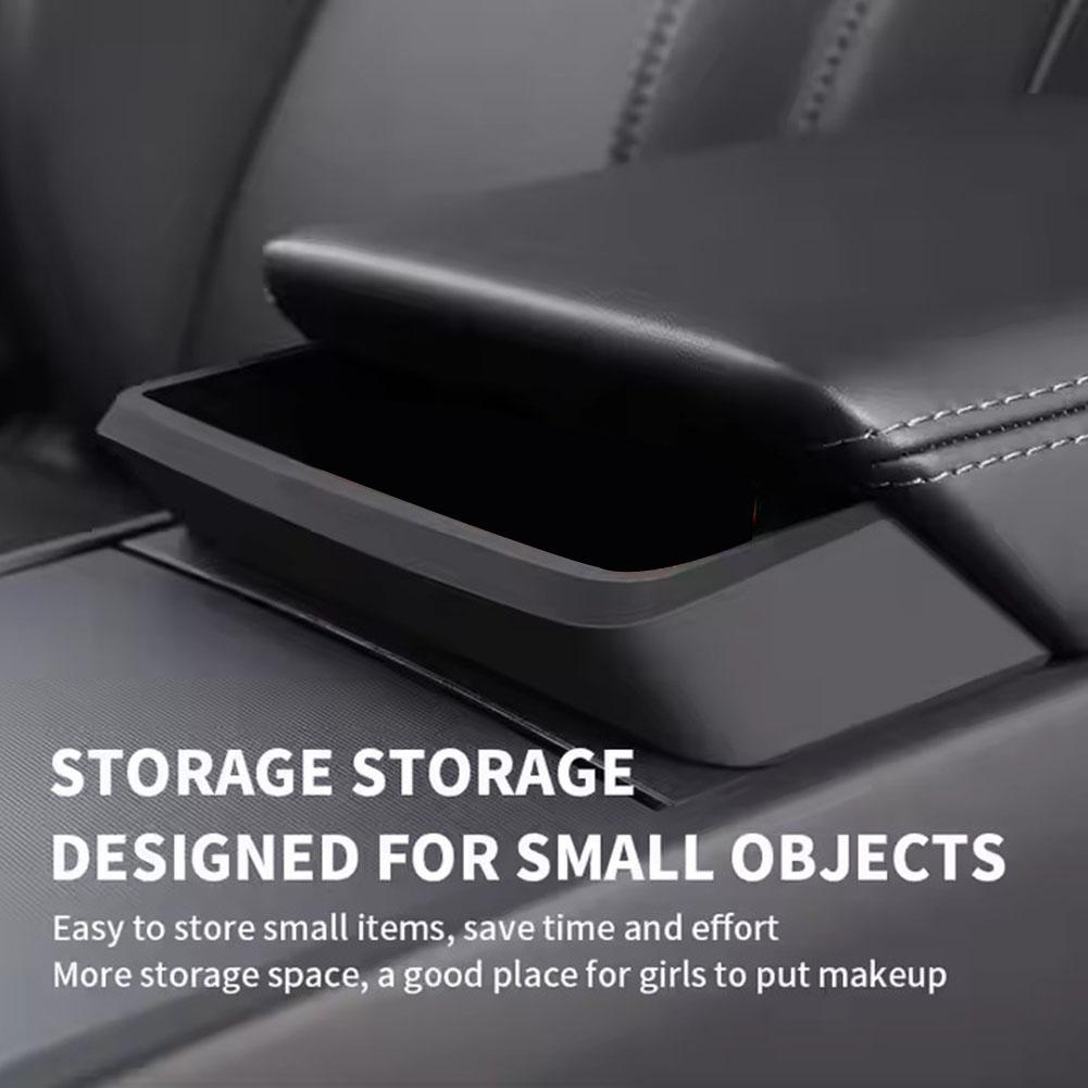 For Tesla Juniper Center Console Armrest Storage Box Auto Highland Holder Armrest Accessories Silicone Eyeglasses Tray L5D1