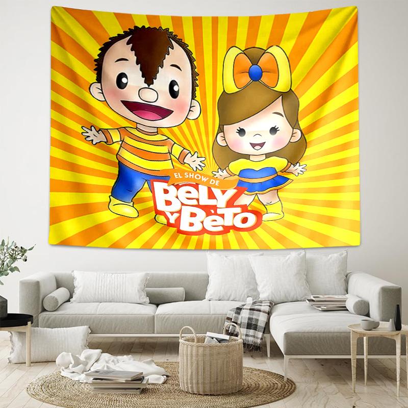 1pc Cartoon B-Bely B-Beto Tapestry, Living Room, Bedroom, Office, Party Decor, Ideal Festive Gift