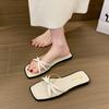 Summer Women's Flat Slippers Breathable Hollow Cross Design Female Outdoor Beach Slides Large Size Casual Street Ladies Shoes