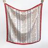 Korean Version of Literary and Artistic Floral Small Fresh Silk Scarf Square Scarf Women's Neck Spring and Summer New Neck Protection Versatile 