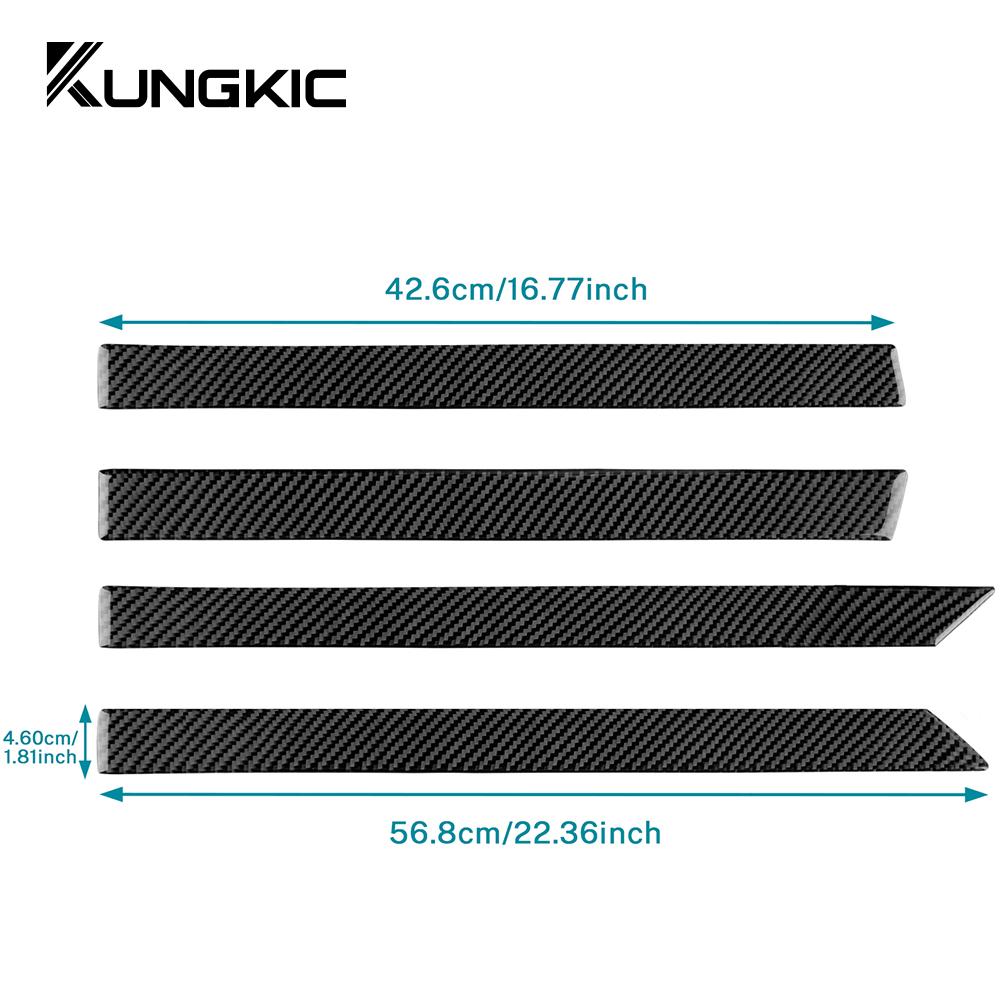 Real Soft Carbon Fiber Sticker For Seat Leon 2005 2006 2007 2008 2009 2010 2011 2012 LHD RHD Car Inner Door Panel Accessories