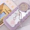Pink Color Punk Keychain Lanyard Kawaii Style Fish Cake Keyring Harajuku Bag Pendant  Daily Use