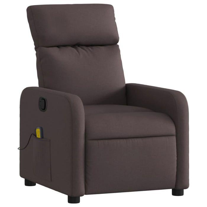 VidaXL Fauteuil de Massage Inclinable, Chaise avec Repose-pieds, Siège avec Dossier et Accoudoirs Salle de Séjour, Moderne, 374179