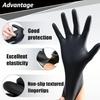 Disposable Black Nitrile PVC Gloves Strong Gloves For Housework Dish Washing Car Industry Gardening Pet Care Baking Cooking Tool