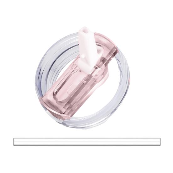 Klappstrohhalmdeckel für 40 oz Becher Auslaufsicherer Ersatz BPA-frei Wiederverwendbarer Becherdeckel für Wasser Saft Milch Tee