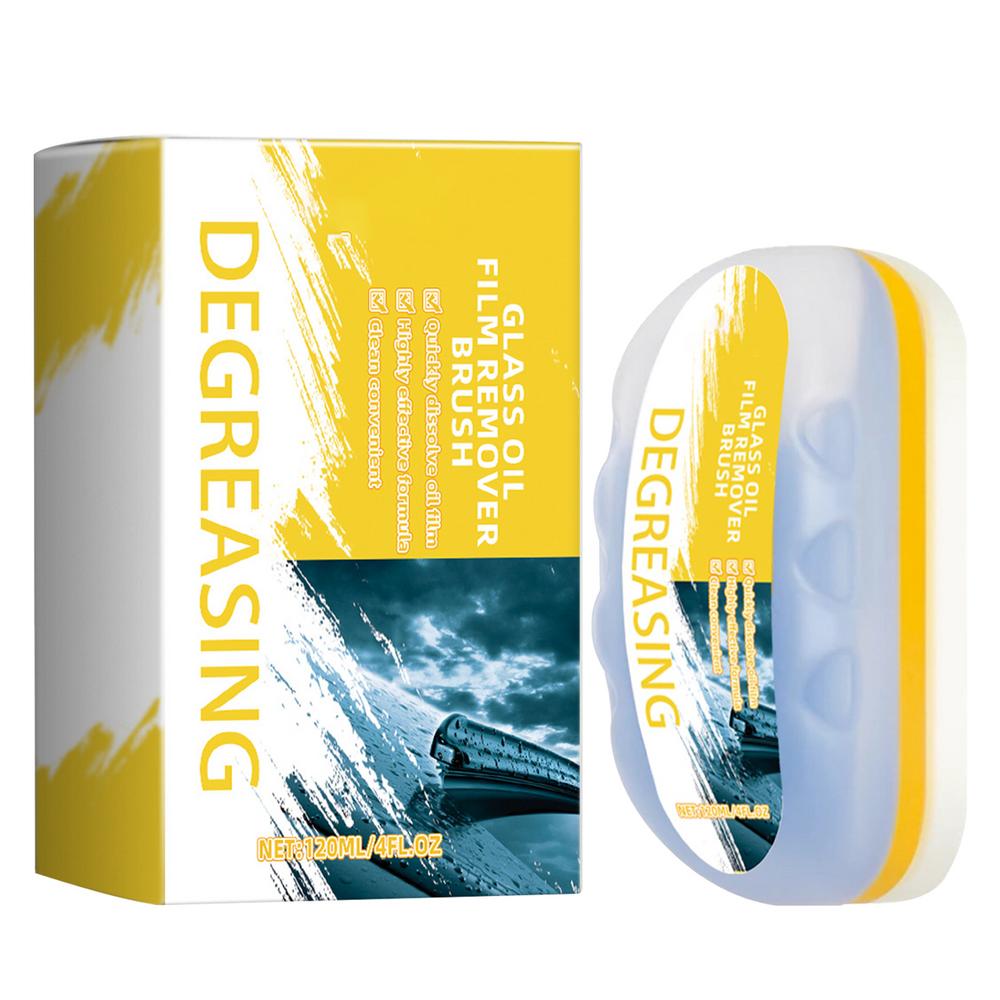 Car Glass Oil Film Cleaner Windshield Oil Film Cleaner Car Oil Film Cleaning Brush Glass Oil Film Remover Front Windshield