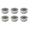 6Pcs Black Zinc Alloy Cable Hole Covers Desk Wire Grommets Organizers for Computer Office Desk Cable Management