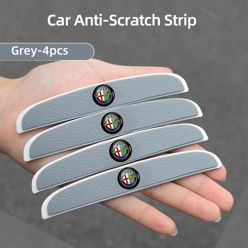 AAACO1 For Alfa Romeo 4pcs Car Door Edge Protection Guards Anti-scratch Stickers Anti-collision Strip Giulia 147 Mito 156 159 166 GT