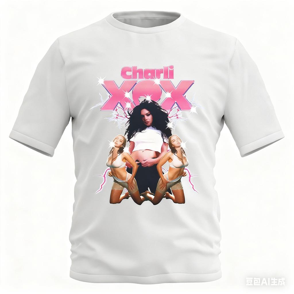 Charli XCX Graphic T  Shirt Pop Music Fan Tee with Retro Art Design Bold Pop Culture Print